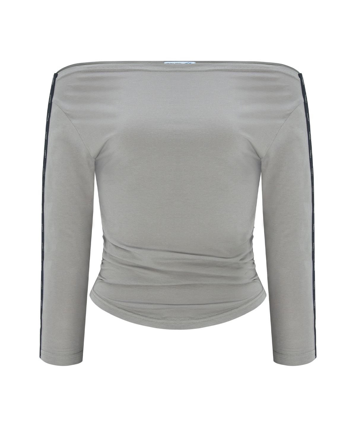 플리즈노팔로우(PLEASENOFOLLOW) Lexi Hooked Shirring top (Mocha Grey)