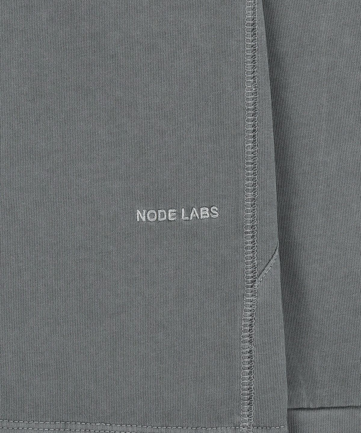 노드랩스(NODE LABS) DEV:7 레이어드 가먼트 다잉 롱슬리브 티셔츠_그레이