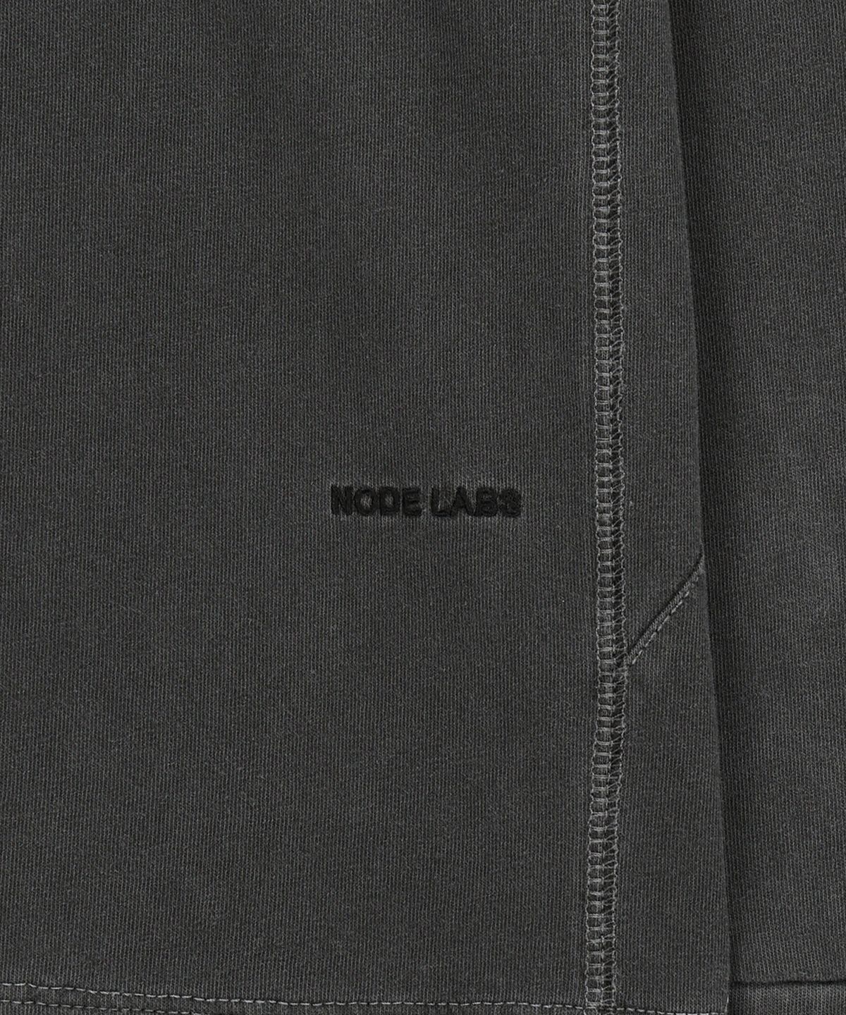 노드랩스(NODE LABS) DEV:7 레이어드 가먼트 다잉 롱슬리브 티셔츠_블랙