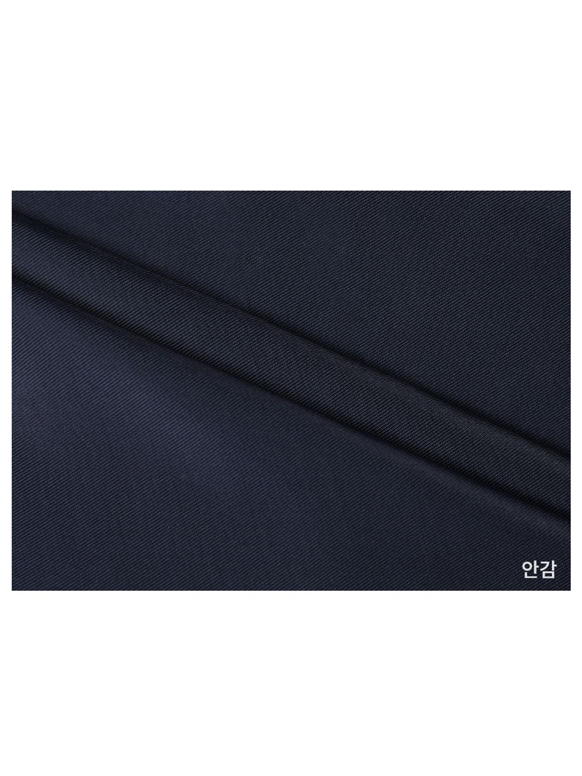 구빈(GUBIN) (W) 크롭 빅 로고 파이핑 블루종 -네이비