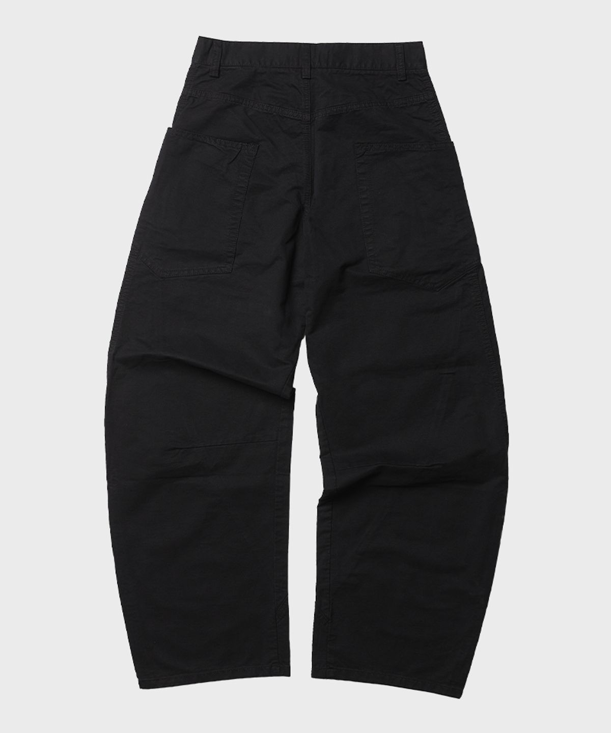 아티스트웨어(ARTISTWEAR) [4COLORS] 커브드 절개 와이드 코튼팬츠