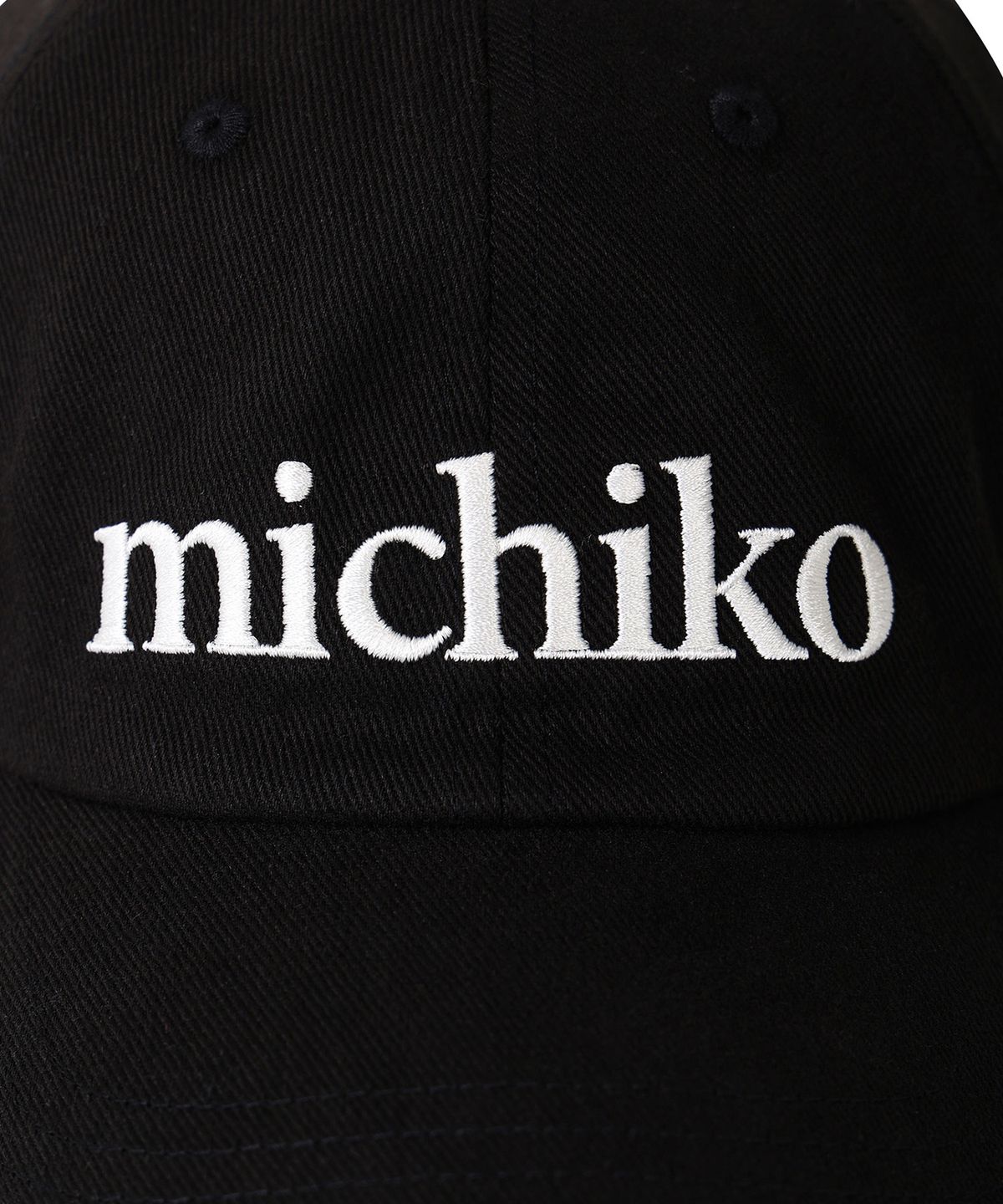 미치코런던 코시노(MICHIKO LONDON KOSHINO) 미치코 코튼 볼 캡 블랙