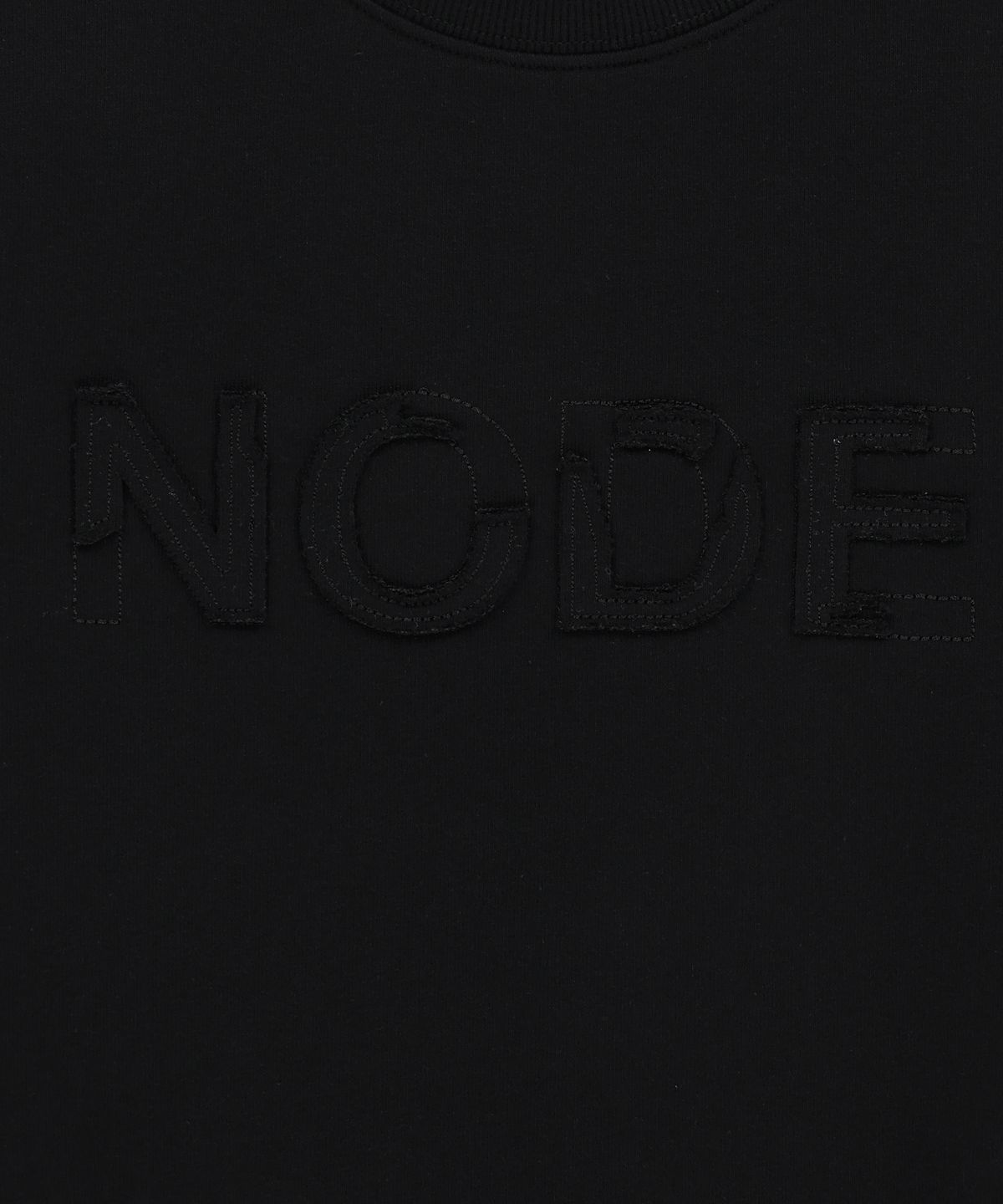 노드랩스(NODE LABS) DEV:7 아플리케 로고 스웻 맨투맨_블랙