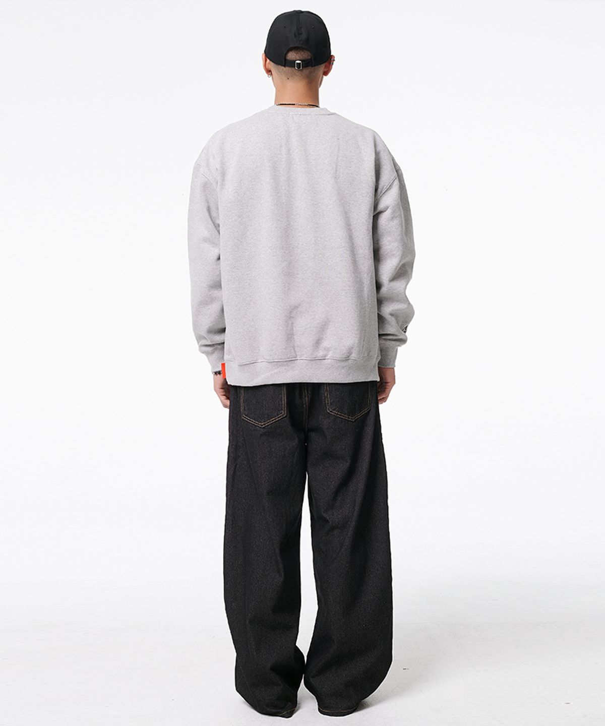 아티스트웨어(ARTISTWEAR) 그라운드 생지 와이드 데님 팬츠