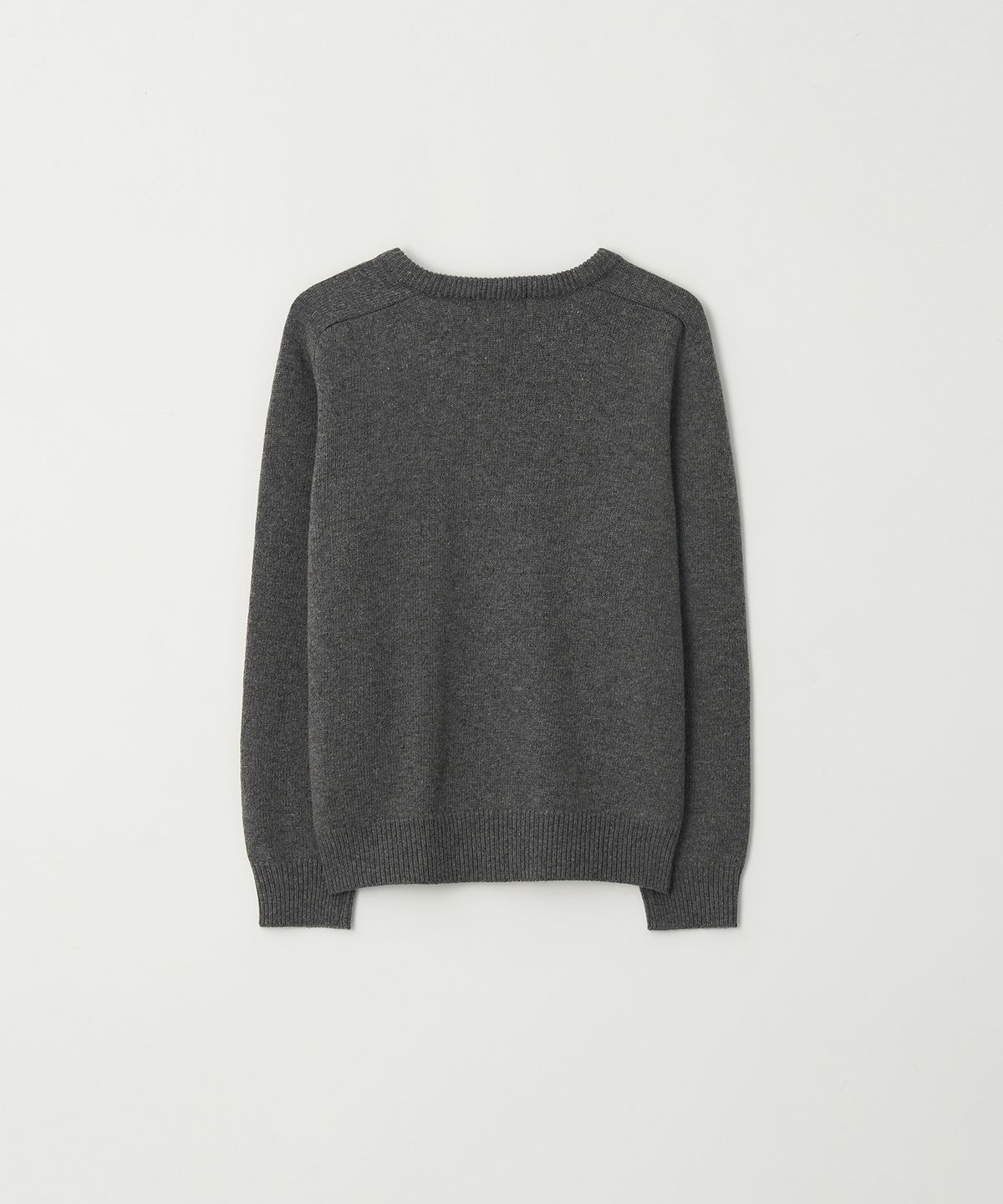 플로즈룸(FLAWSROOM) Fine Wool V Neck Knit CHARCOAL