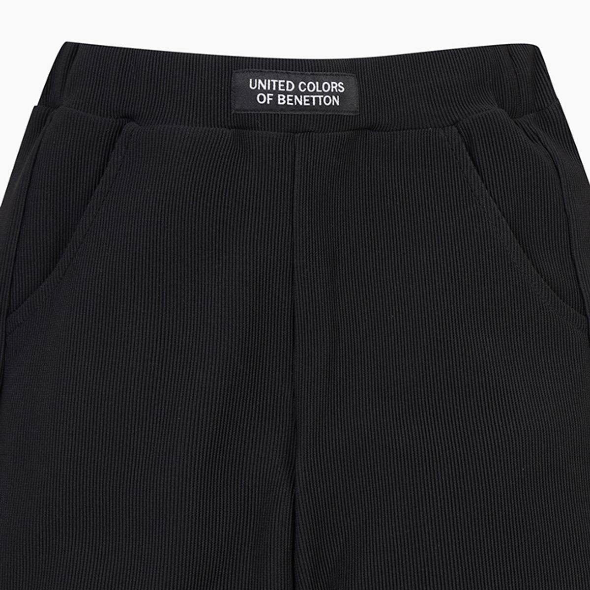 베네통키즈(BENETTONKIDS) 루즈핏 져지 팬츠_QALG08541BK