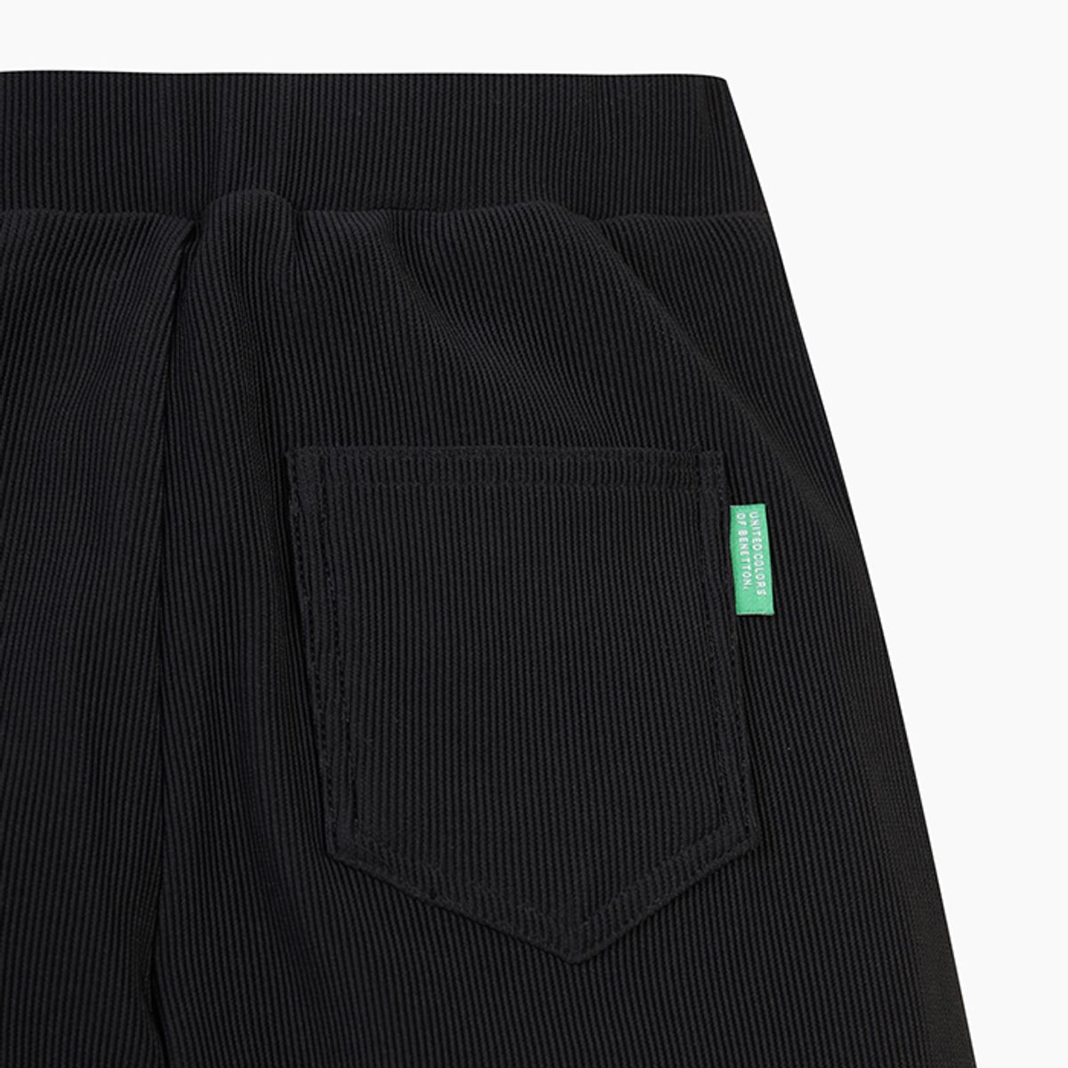 베네통키즈(BENETTONKIDS) 루즈핏 져지 팬츠_QALG08541BK