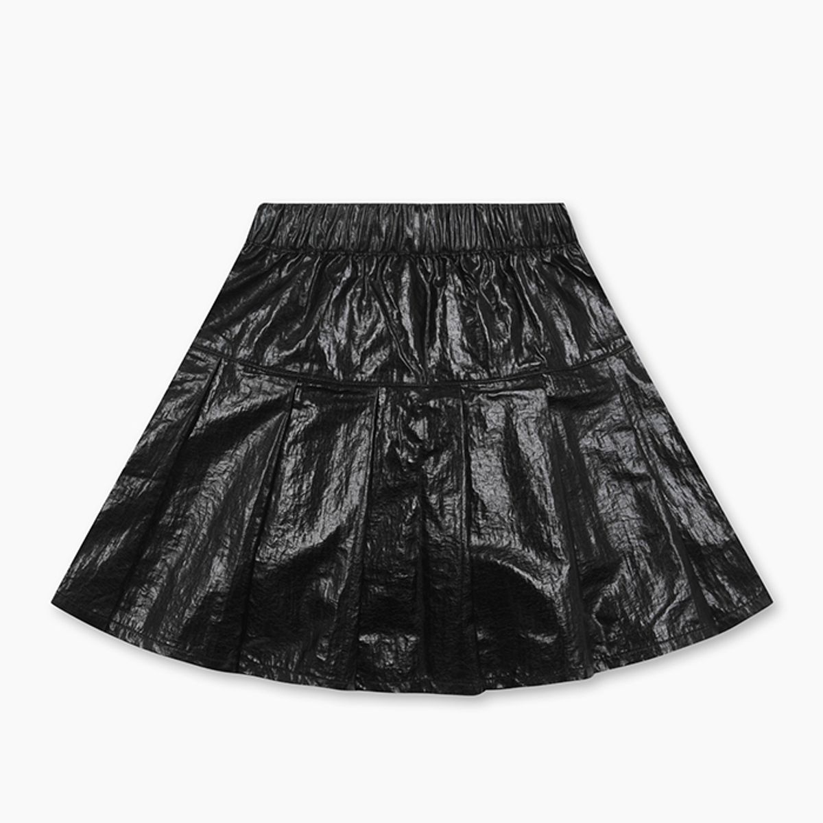 베네통키즈(BENETTONKIDS) 샤이니 크랙 플리츠 스커트_QASK08541BK