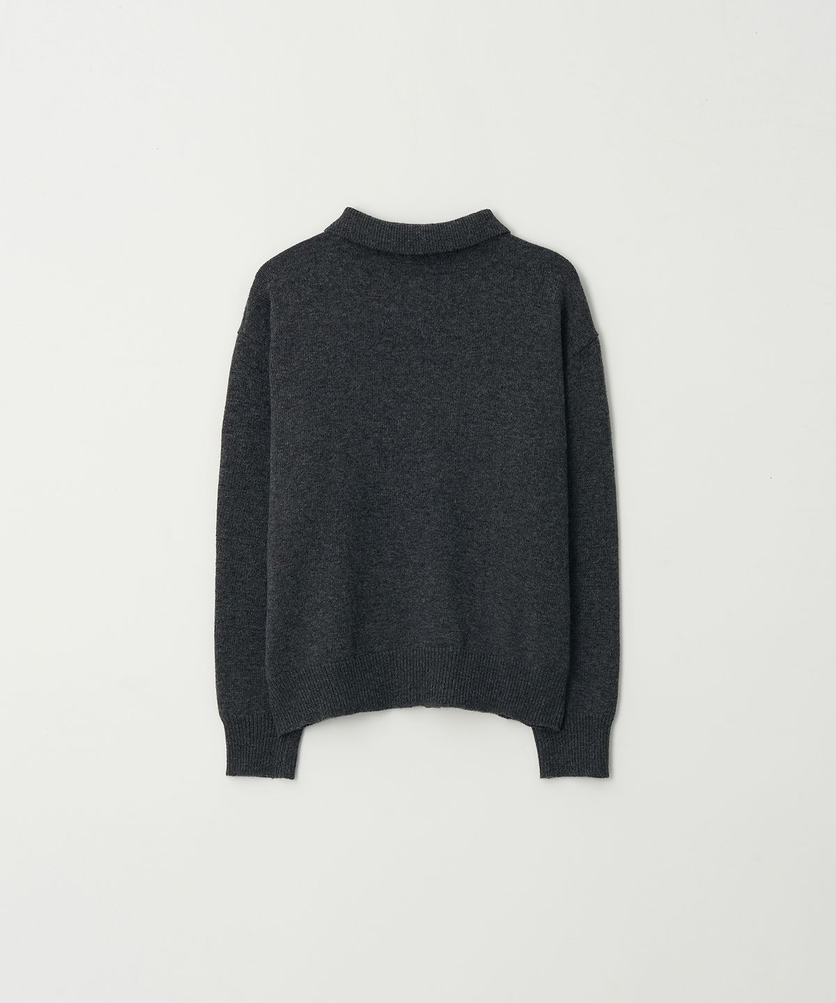 플로즈룸(FLAWSROOM) Misty Collar Knit CHARCOAL