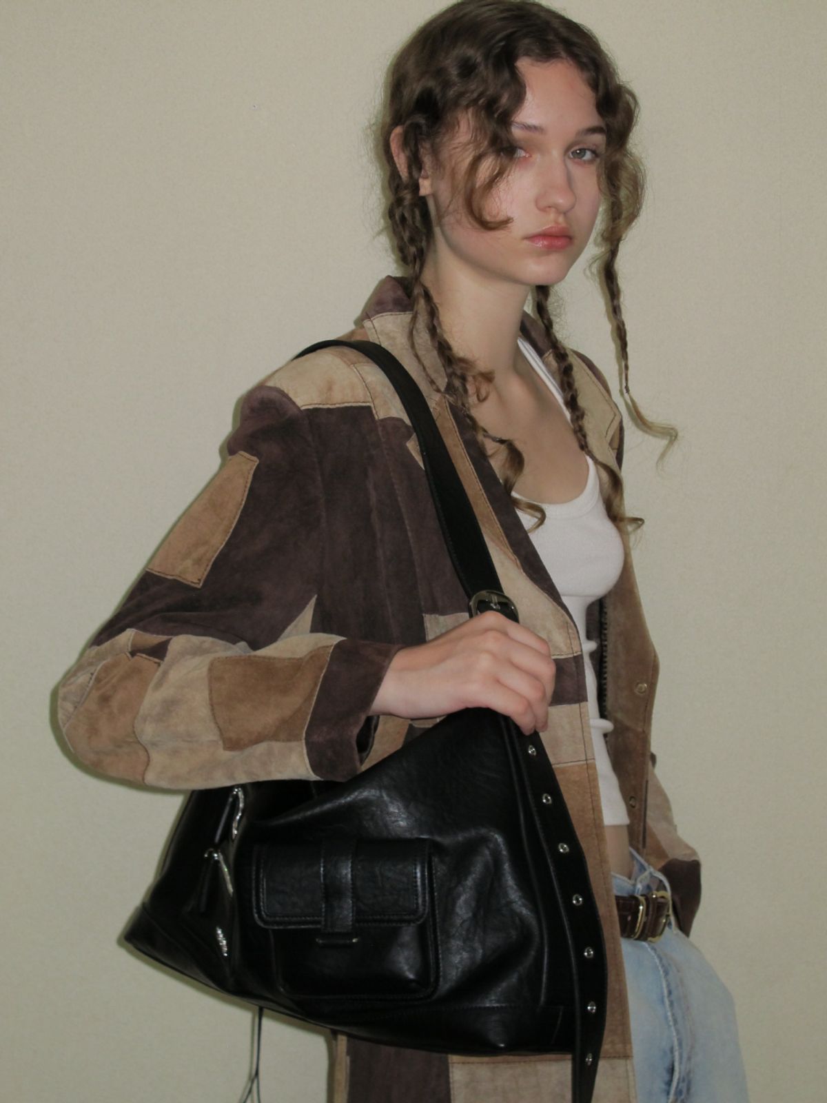 필인더블랭크(FILLINTHEBLANK) Cabinet Bag (black)