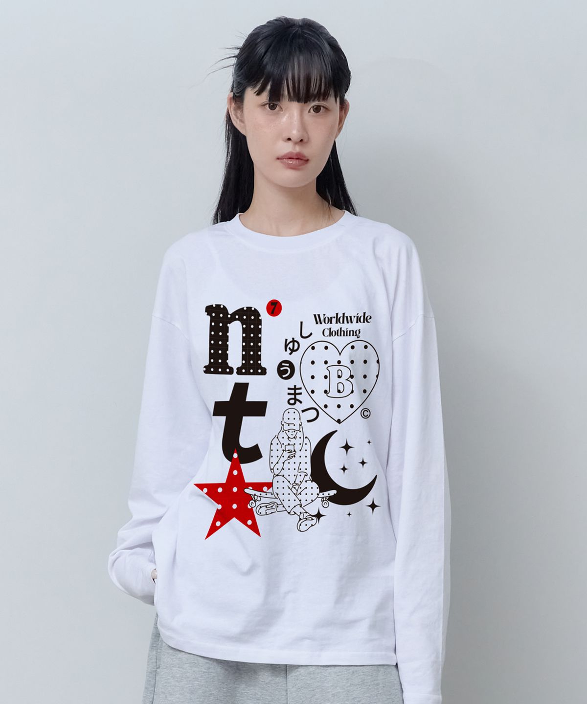 엔티비씨(NTBC) 슈마츠 도트 롱 슬리브 티셔츠 (2COLOR)