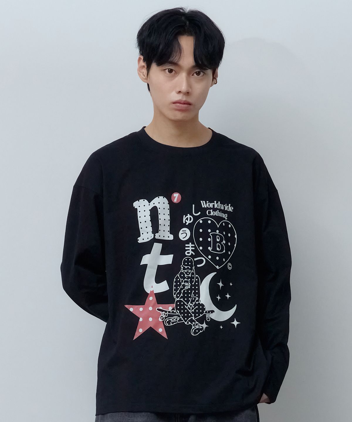엔티비씨(NTBC) 슈마츠 도트 롱 슬리브 티셔츠 (2COLOR)