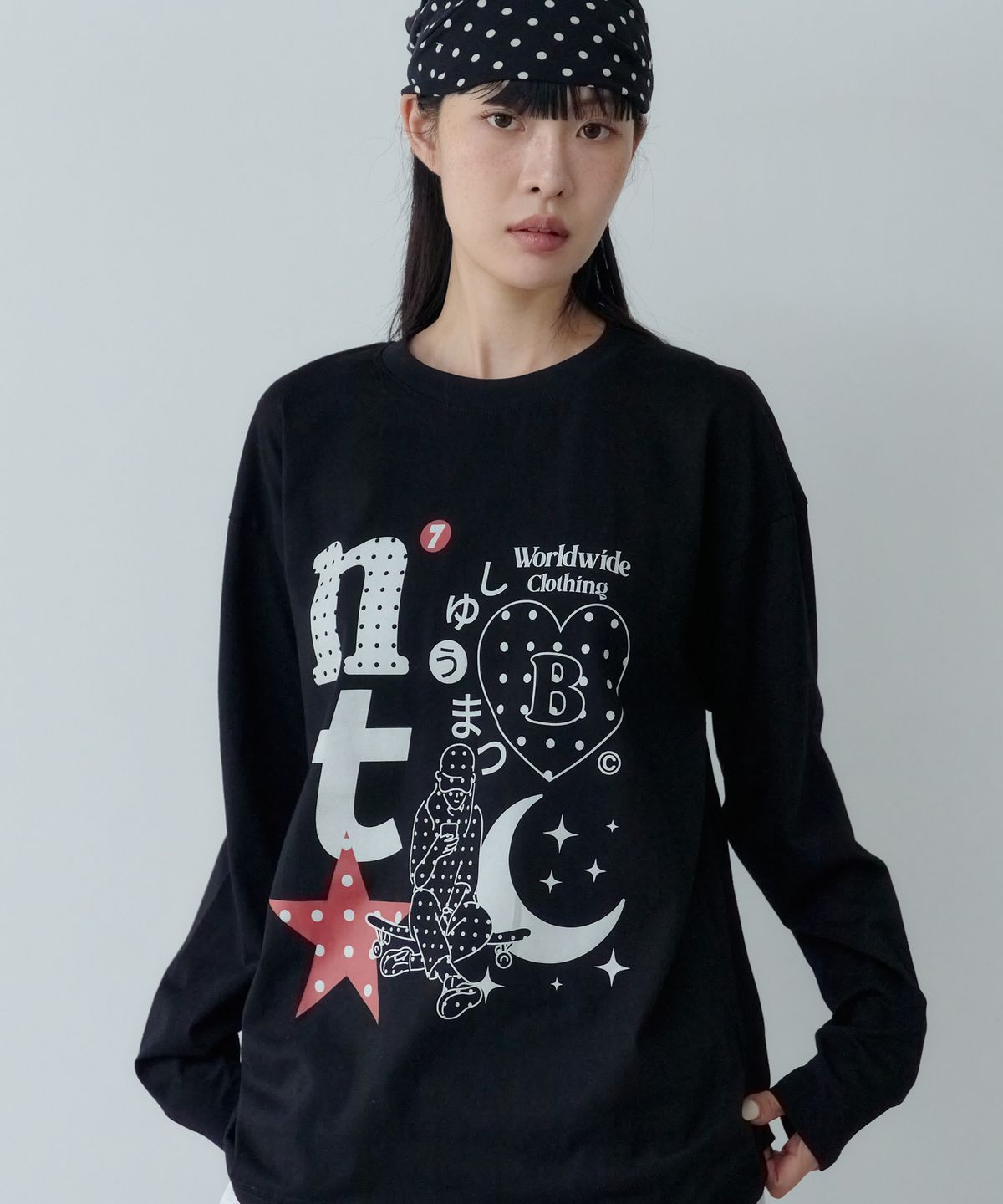 엔티비씨(NTBC) 슈마츠 도트 롱 슬리브 티셔츠 (2COLOR)