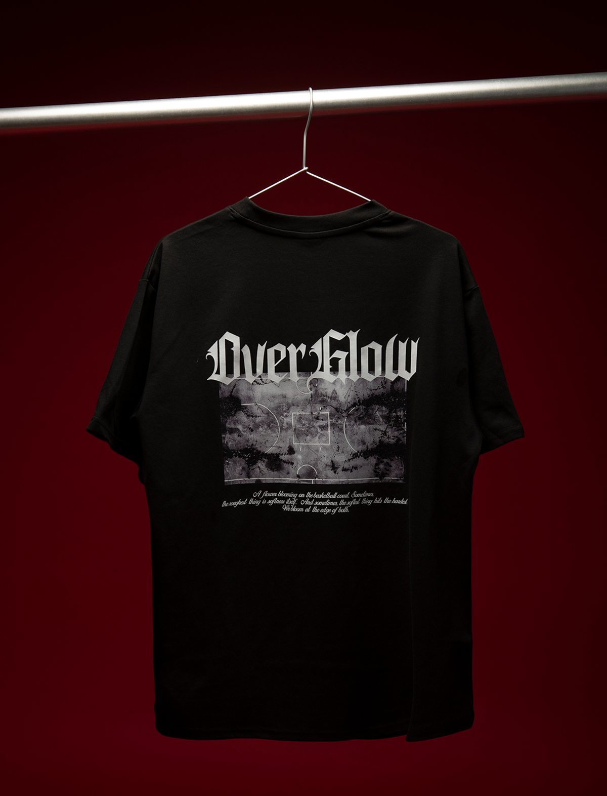 스티즈(STIZ) OVERGLOW BACK COURT OVERSIZE HALF T-SHIRTS