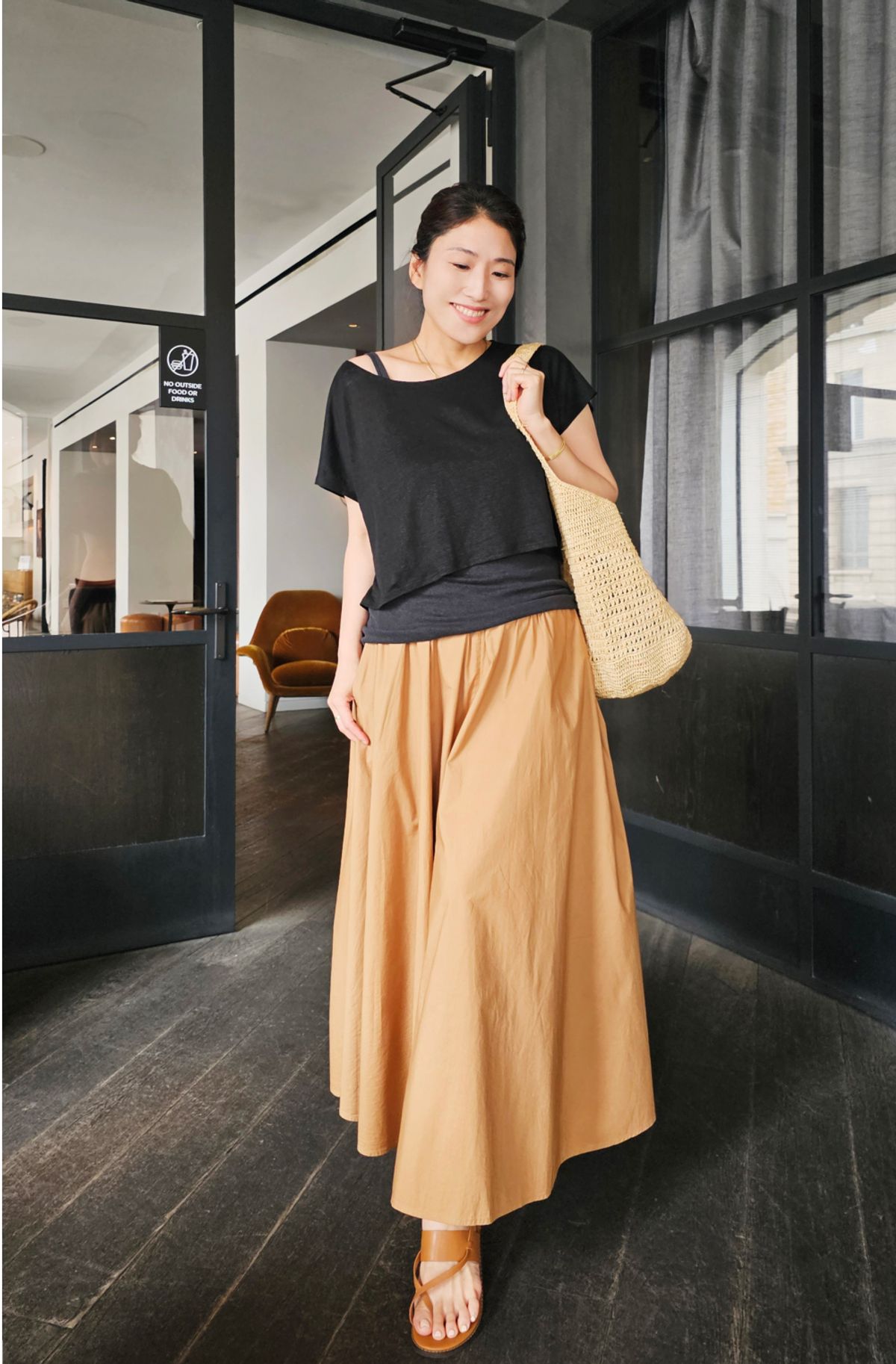 엘리초이(ELLY CHOI) CHELSEA LINEN KNIT BOX TOP
