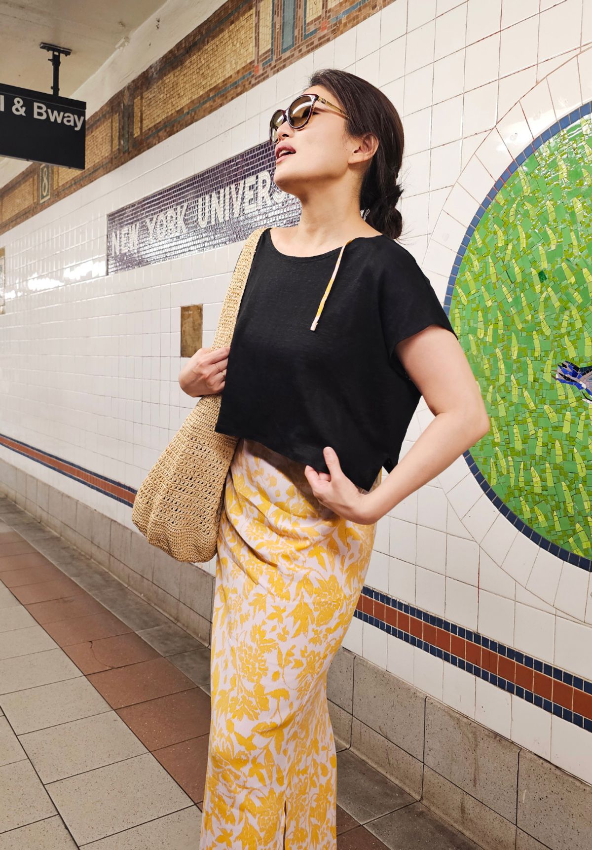 엘리초이(ELLY CHOI) CHELSEA LINEN KNIT BOX TOP