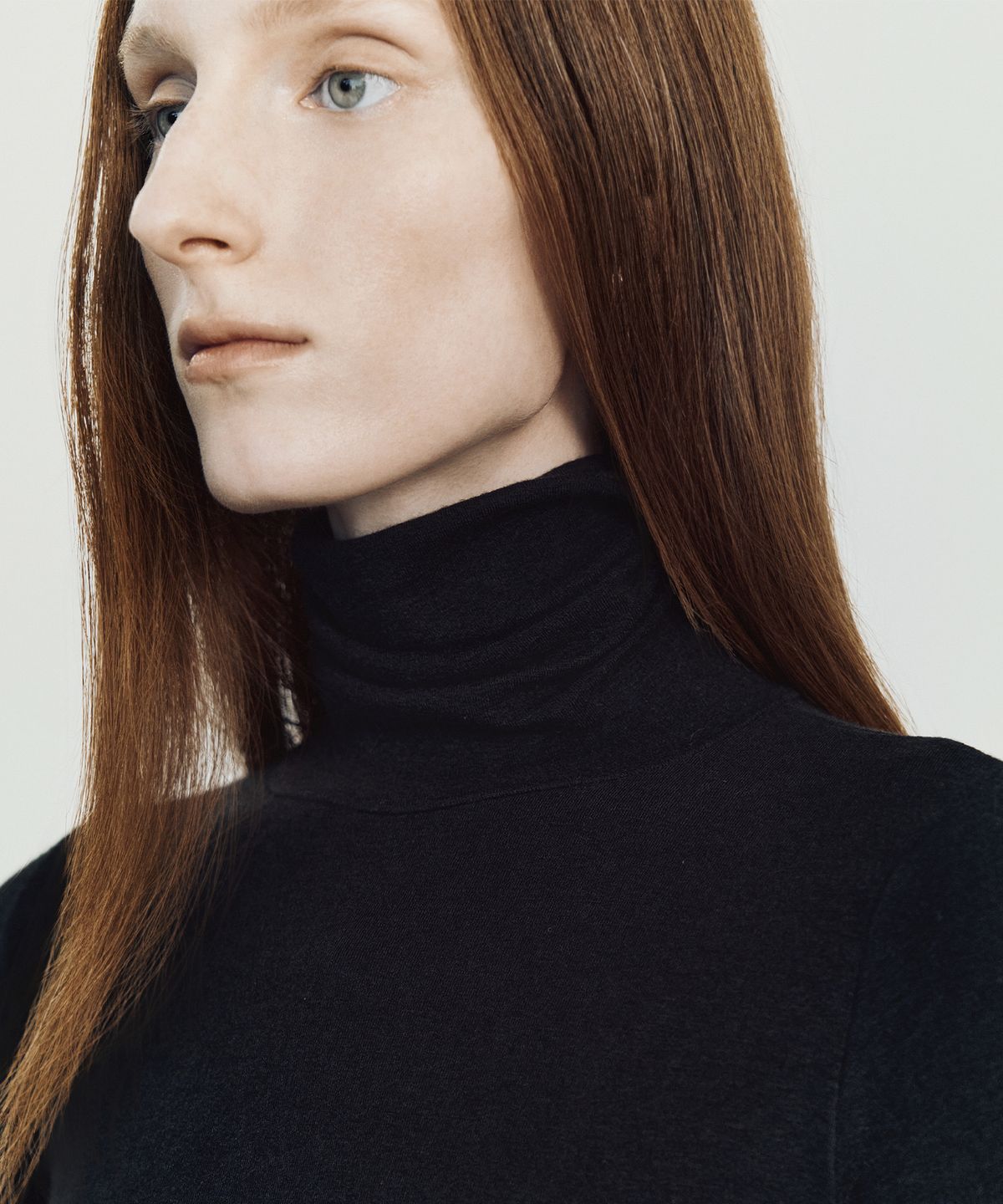 메이버유(MAYVERU) Lenna wool turtleneck t-shirt _ Black