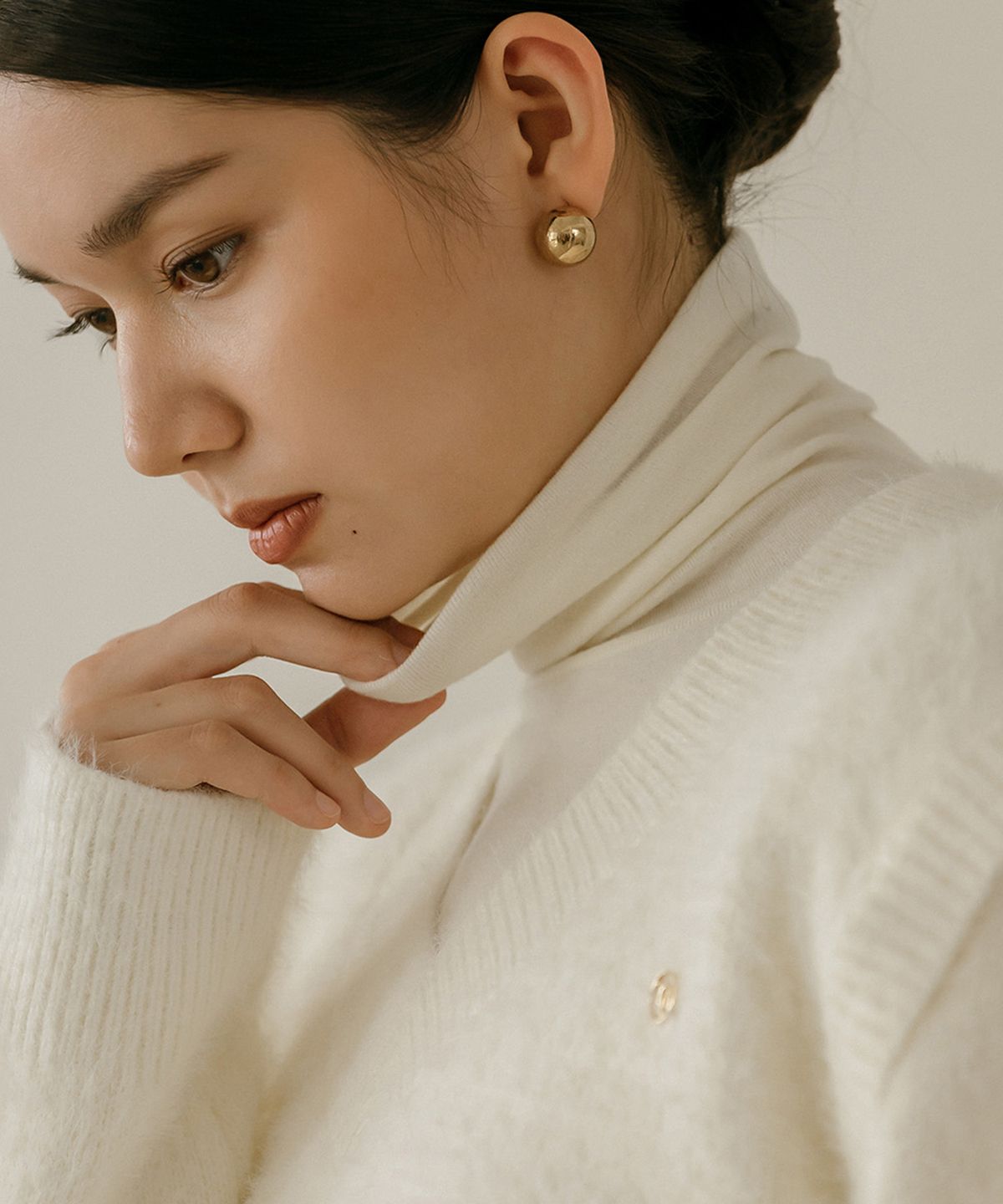메이버유(MAYVERU) Lenna wool turtleneck t-shirt _ Ivory