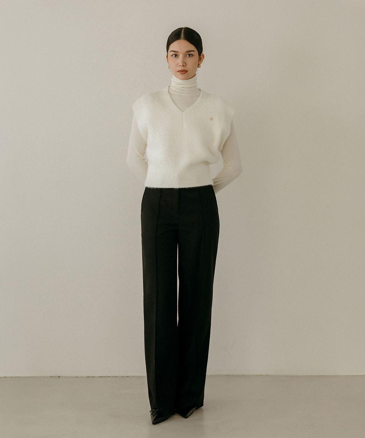 메이버유(MAYVERU) Lenna wool turtleneck t-shirt _ Ivory