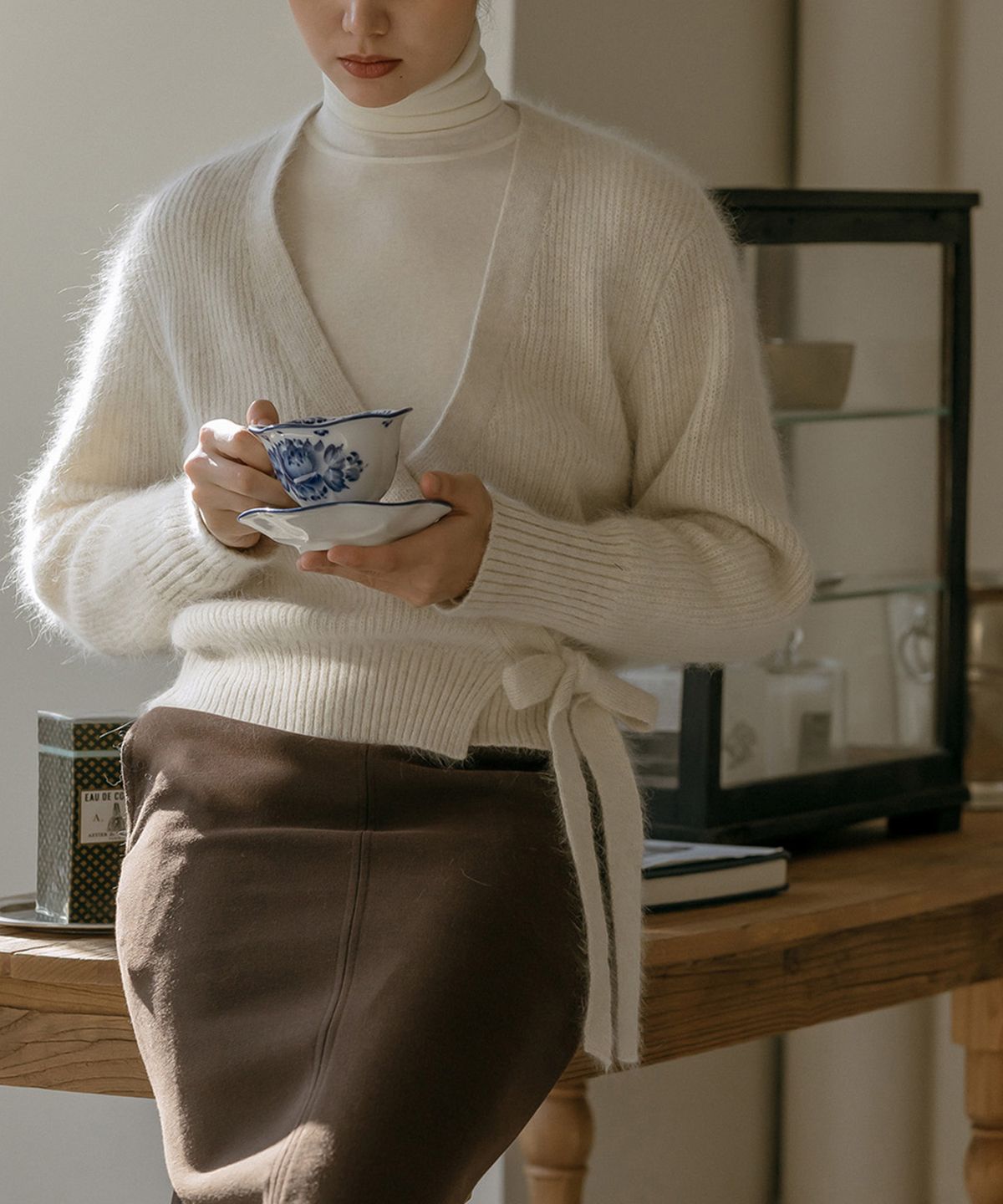 메이버유(MAYVERU) Lenna wool turtleneck t-shirt _ Ivory