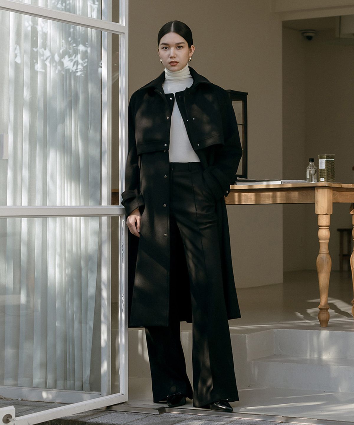 메이버유(MAYVERU) Lenna wool turtleneck t-shirt _ Ivory