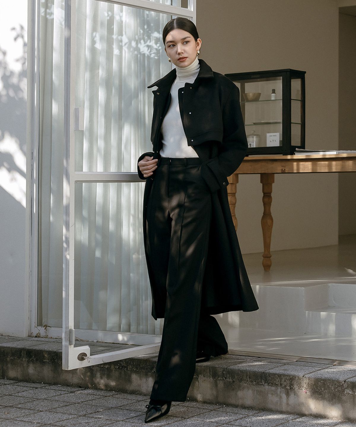 메이버유(MAYVERU) Lenna wool turtleneck t-shirt _ Ivory