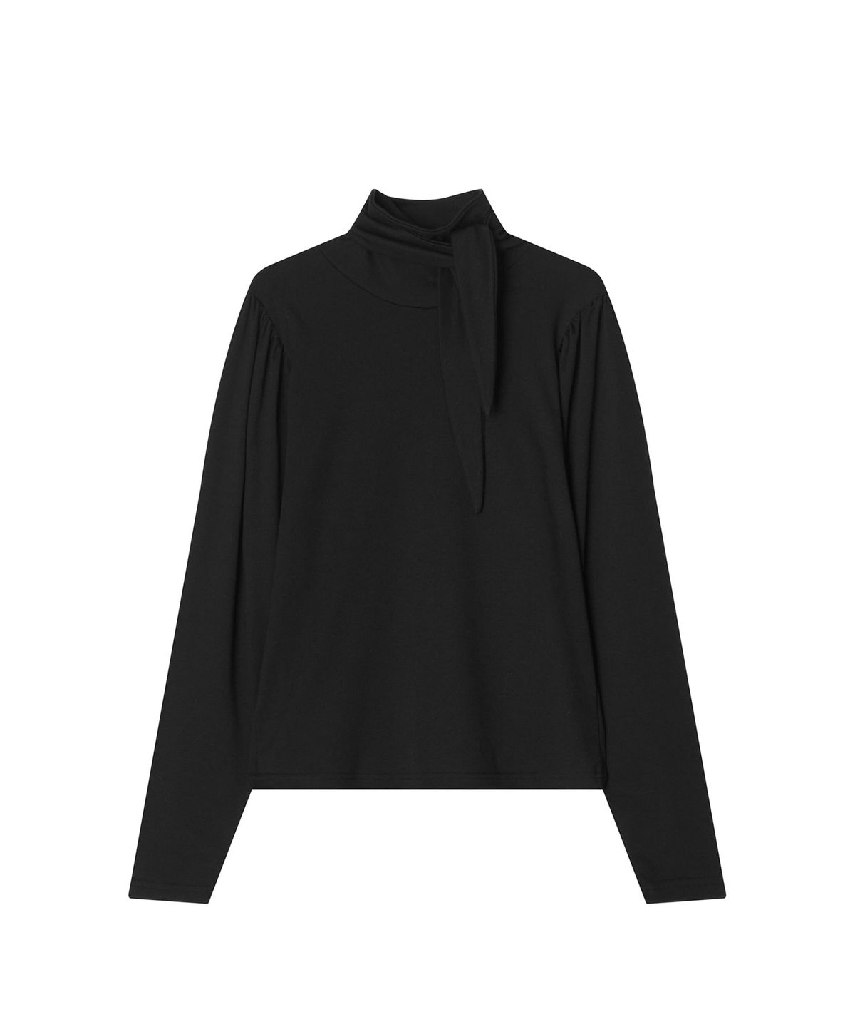 메이버유(MAYVERU) Linge tie t-shirt _ Black
