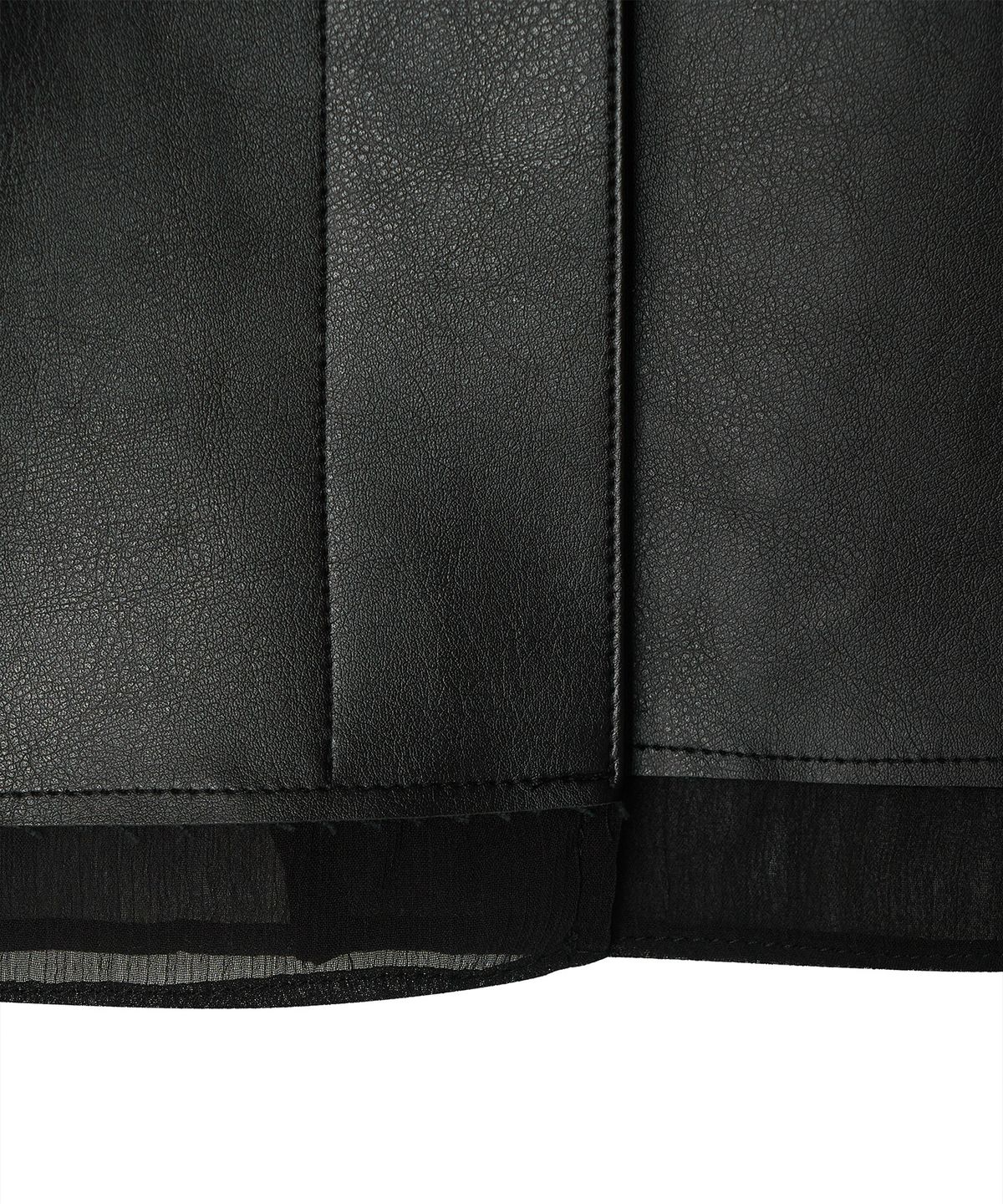 메이버유(MAYVERU) norby leather skirt _ Black