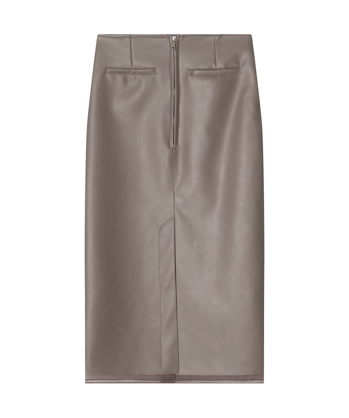 메이버유(MAYVERU) norby leather skirt _ Beige