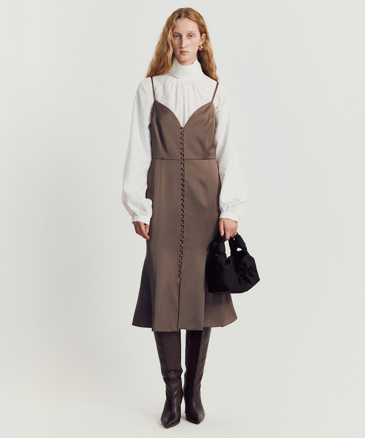 메이버유(MAYVERU) Nola slip dress _ Khaki