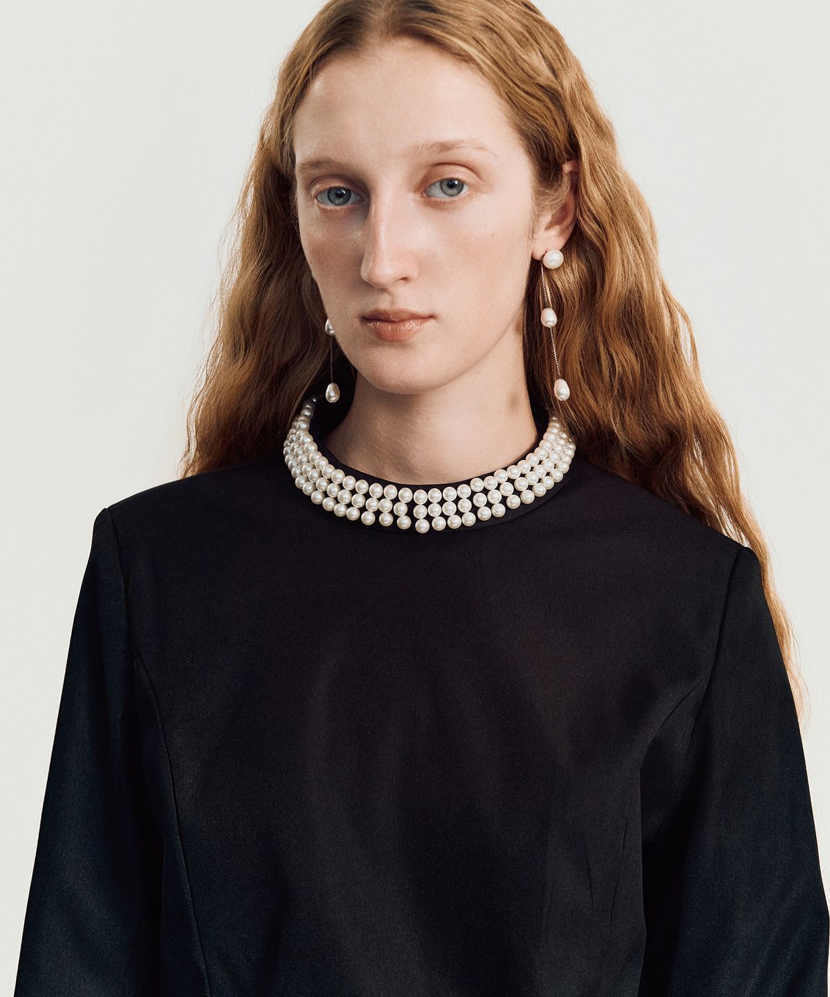 메이버유(MAYVERU) flavin pearl dress _ Black