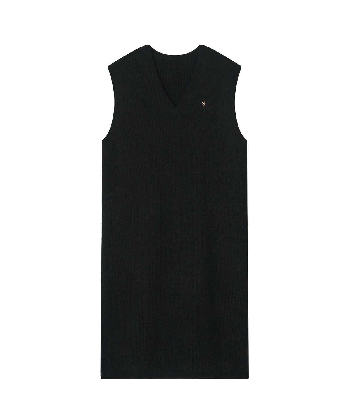 메이버유(MAYVERU) Volodina Knit Long Vest _ Black