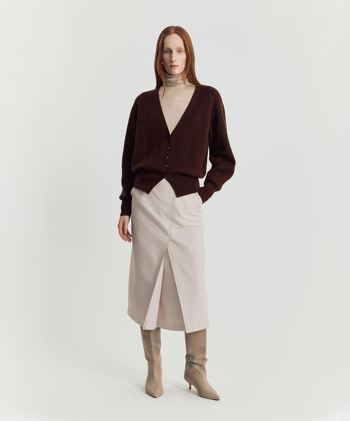 메이버유(MAYVERU) Dore wool cardigan _ Brown