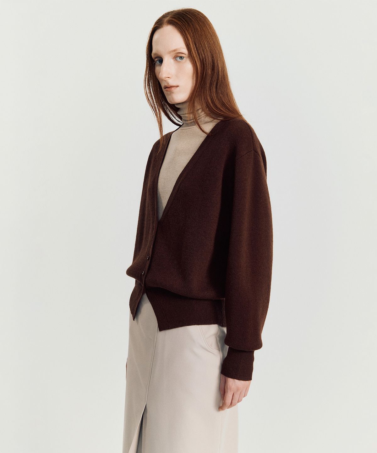 메이버유(MAYVERU) Dore wool cardigan _ Brown