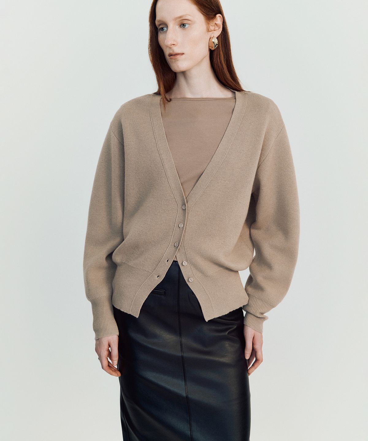 메이버유(MAYVERU) Dore wool cardigan _ Beige