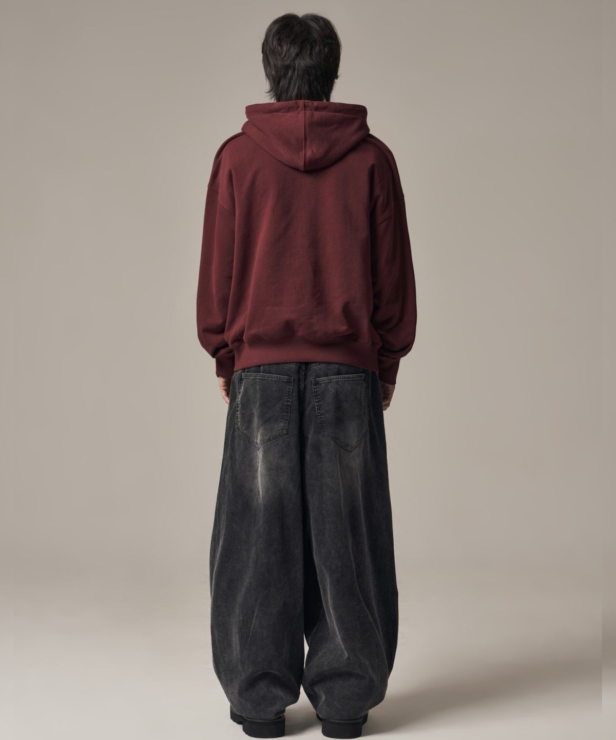 아이돈워너셀(IDWS) System Down Hoodie Burgundy