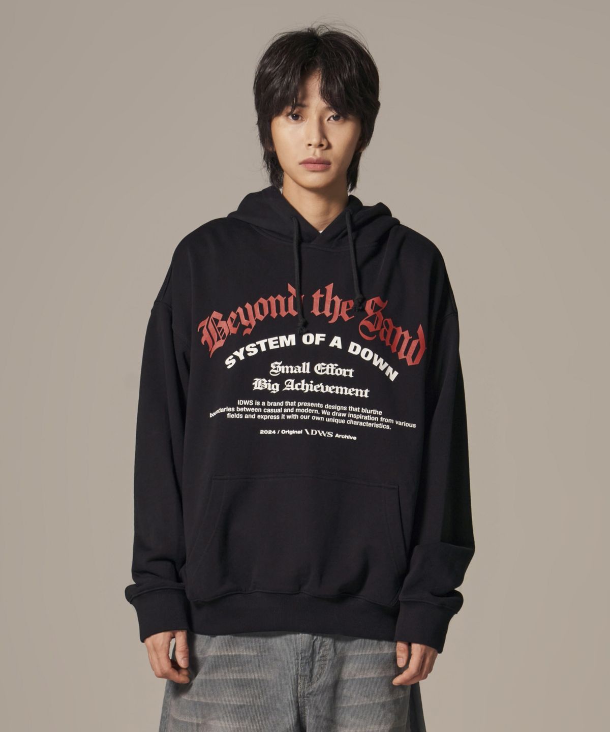 아이돈워너셀(IDWS) System Down Hoodie Black