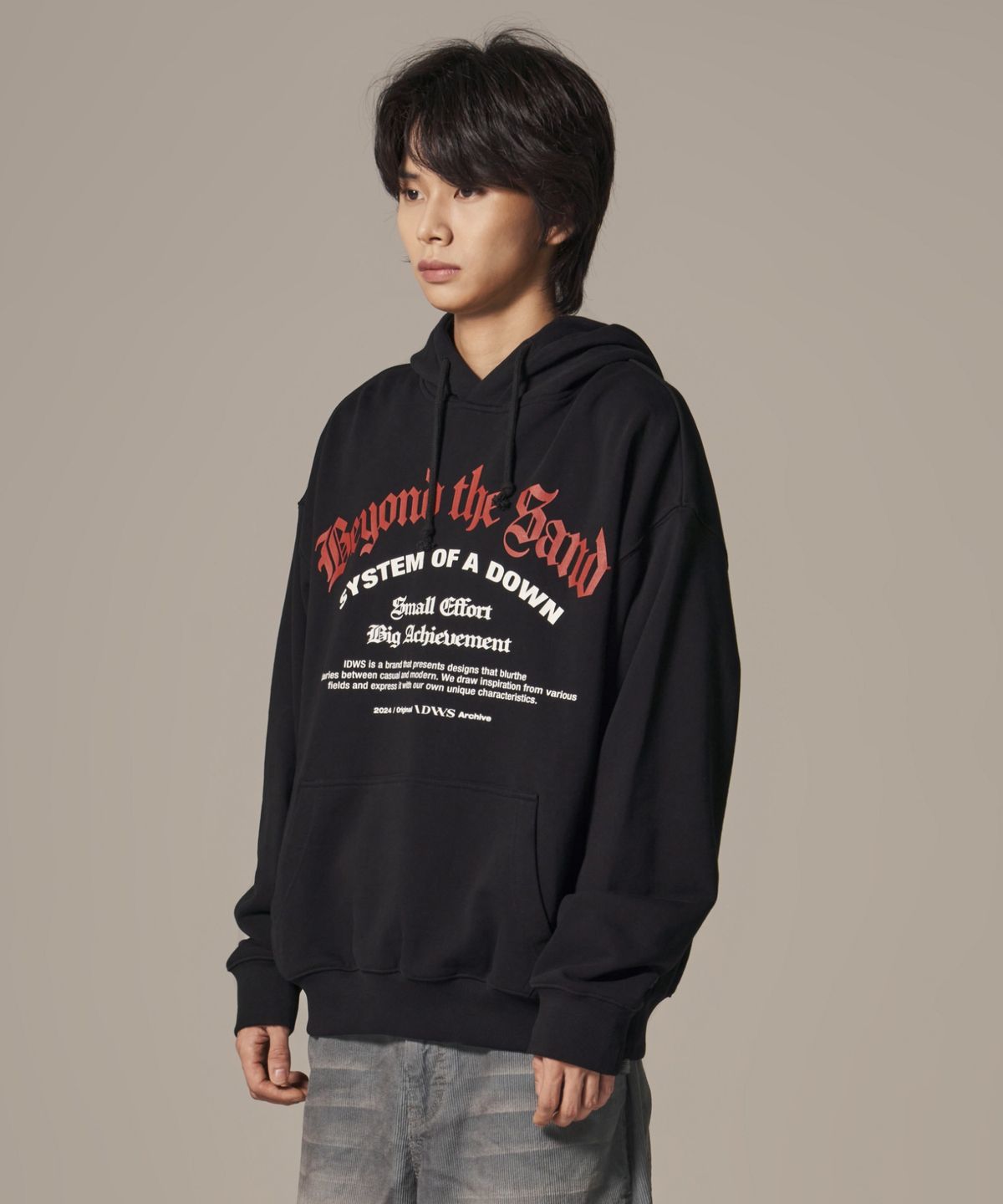 아이돈워너셀(IDWS) System Down Hoodie Black