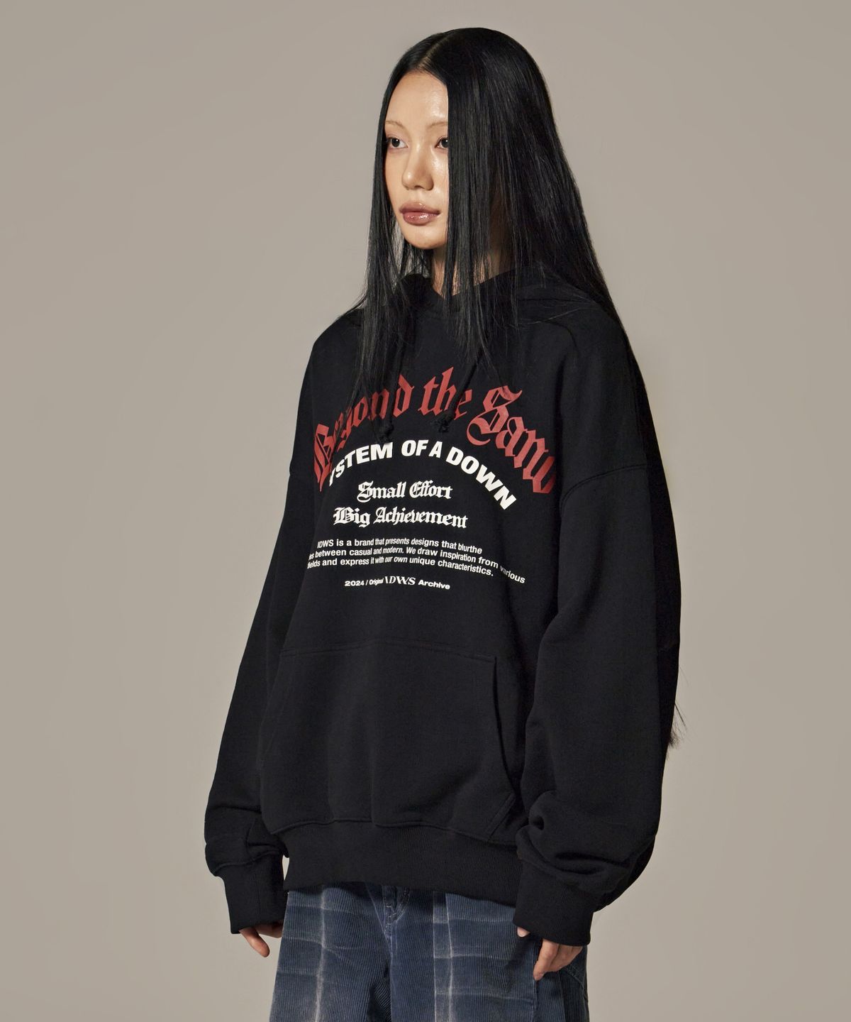 아이돈워너셀(IDWS) System Down Hoodie Black