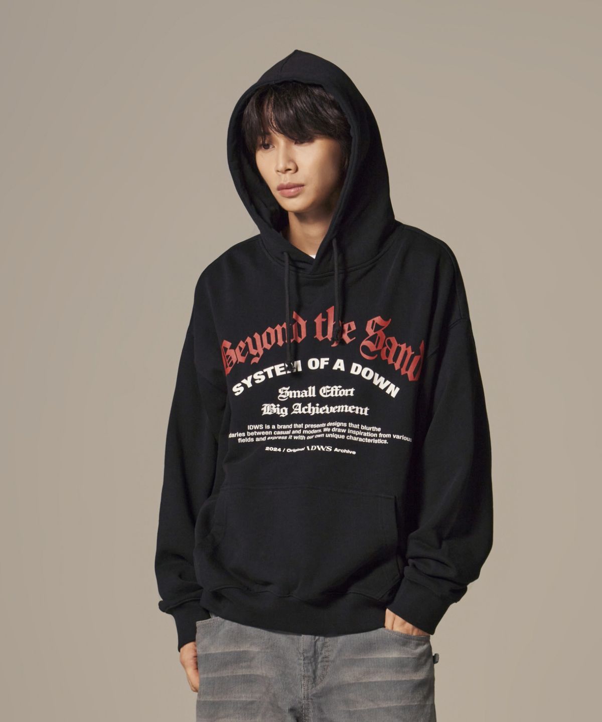 아이돈워너셀(IDWS) System Down Hoodie Black