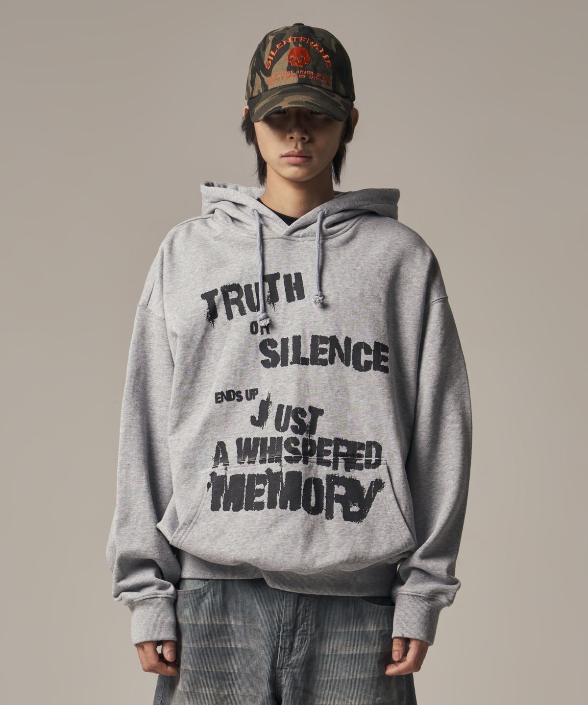 아이돈워너셀(IDWS) Truth Social Hoodie Gray