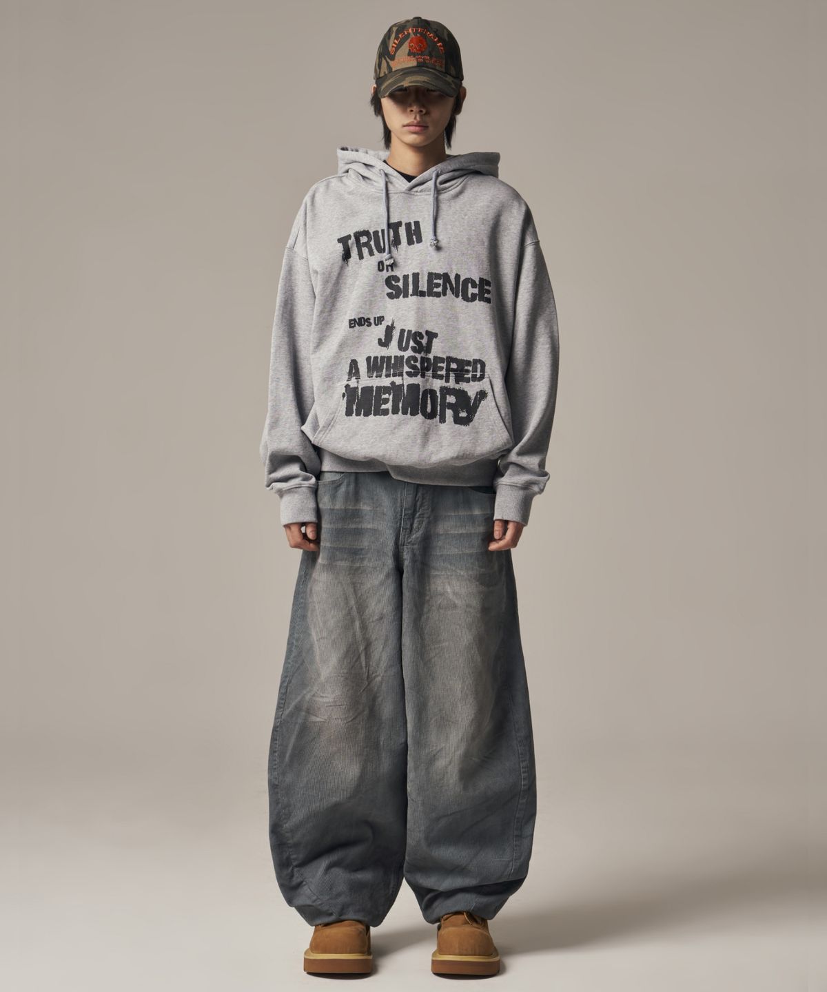 아이돈워너셀(IDWS) Truth Social Hoodie Gray