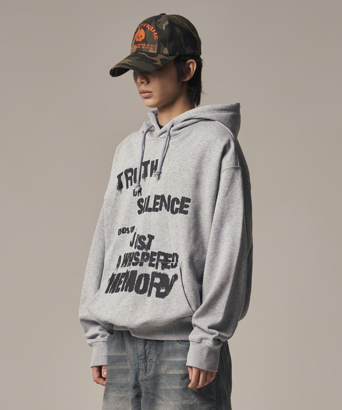 아이돈워너셀(IDWS) Truth Social Hoodie Gray