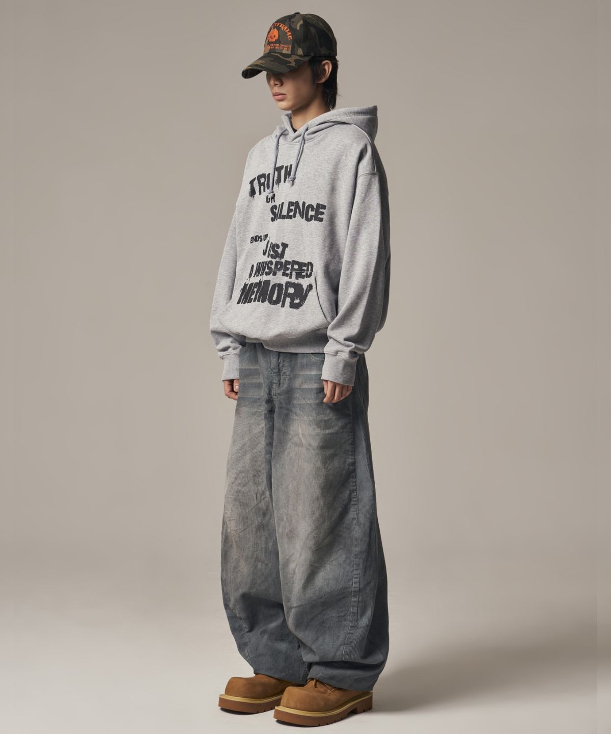 아이돈워너셀(IDWS) Truth Social Hoodie Gray