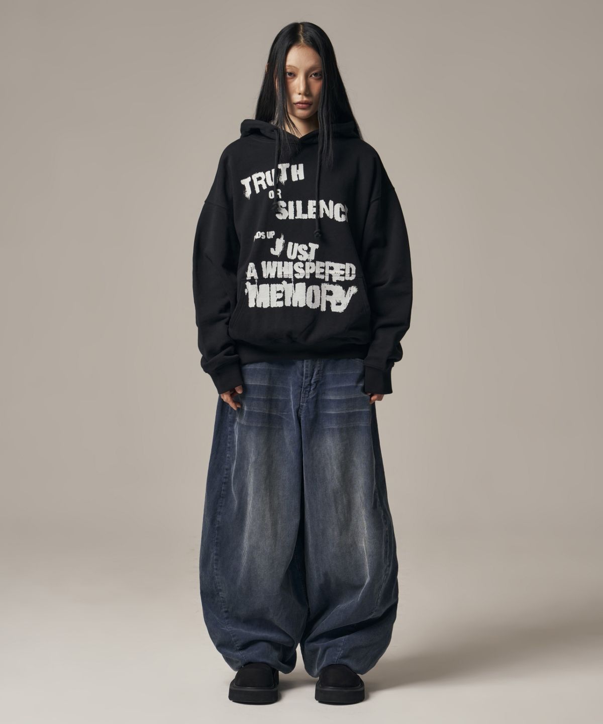 아이돈워너셀(IDWS) Truth Social Hoodie Black