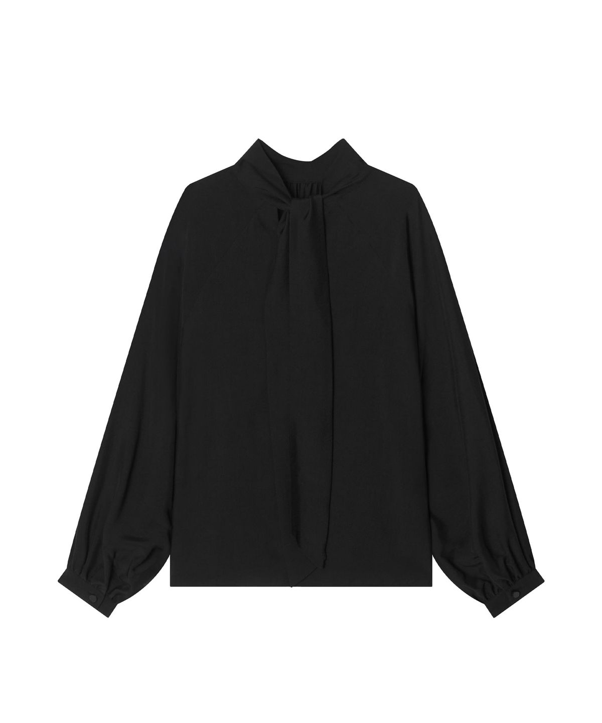 메이버유(MAYVERU) Leila Tie Blouse _ Black