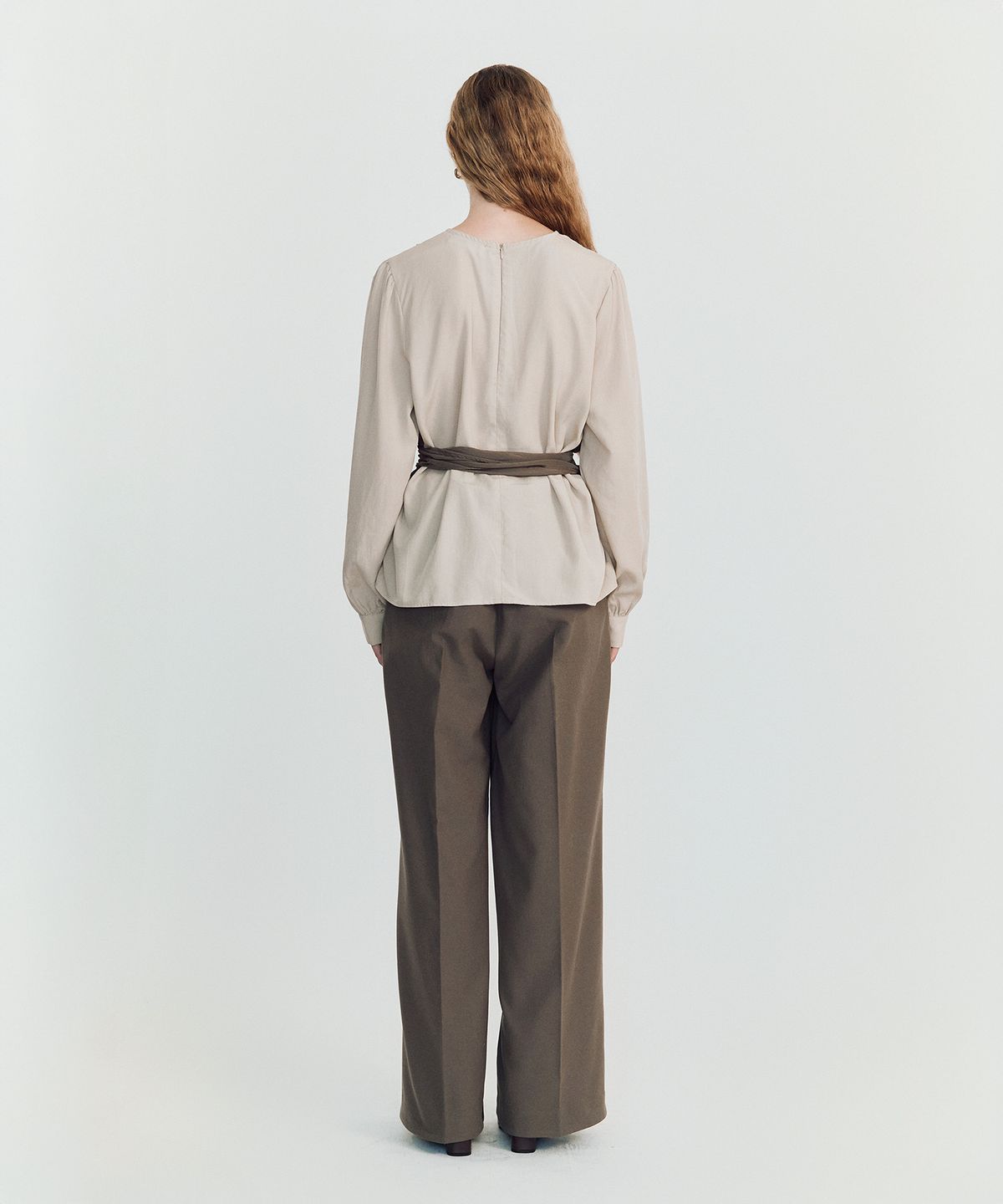 메이버유(MAYVERU) Helia Bustier Blouse _ Beige