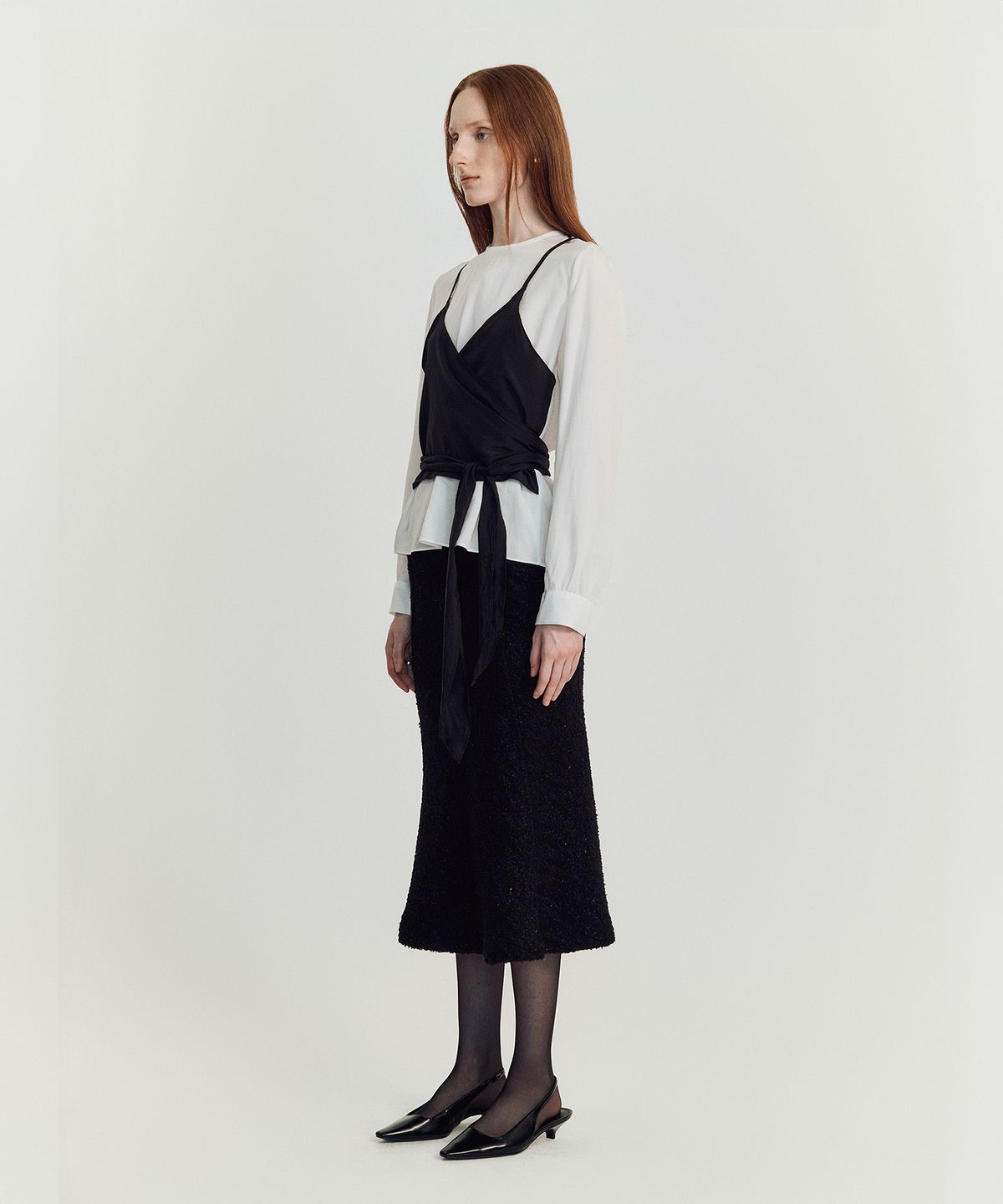 메이버유(MAYVERU) Helia Bustier Blouse _ Ivory