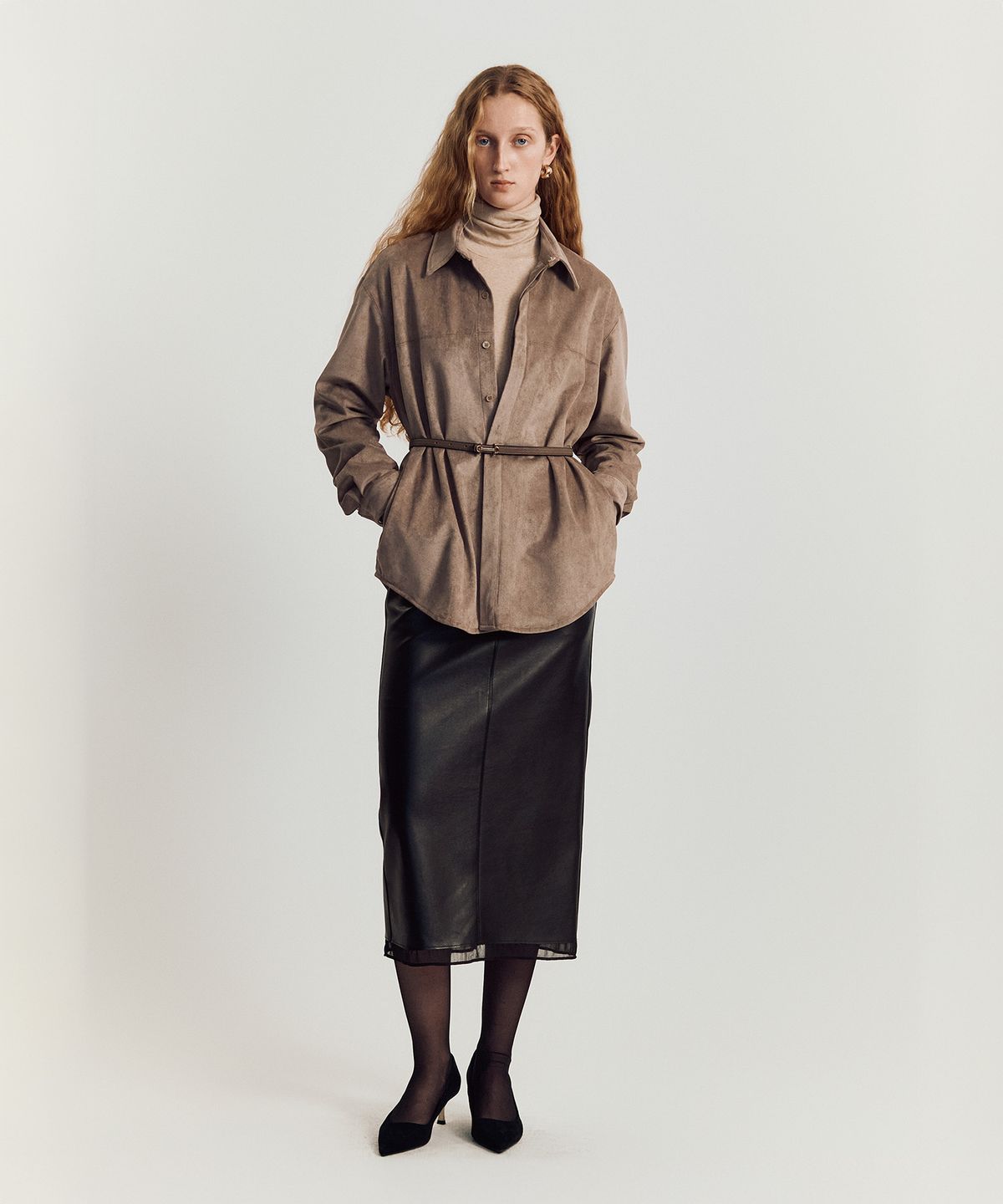 메이버유(MAYVERU) Geta Suede Jacket _ Brown