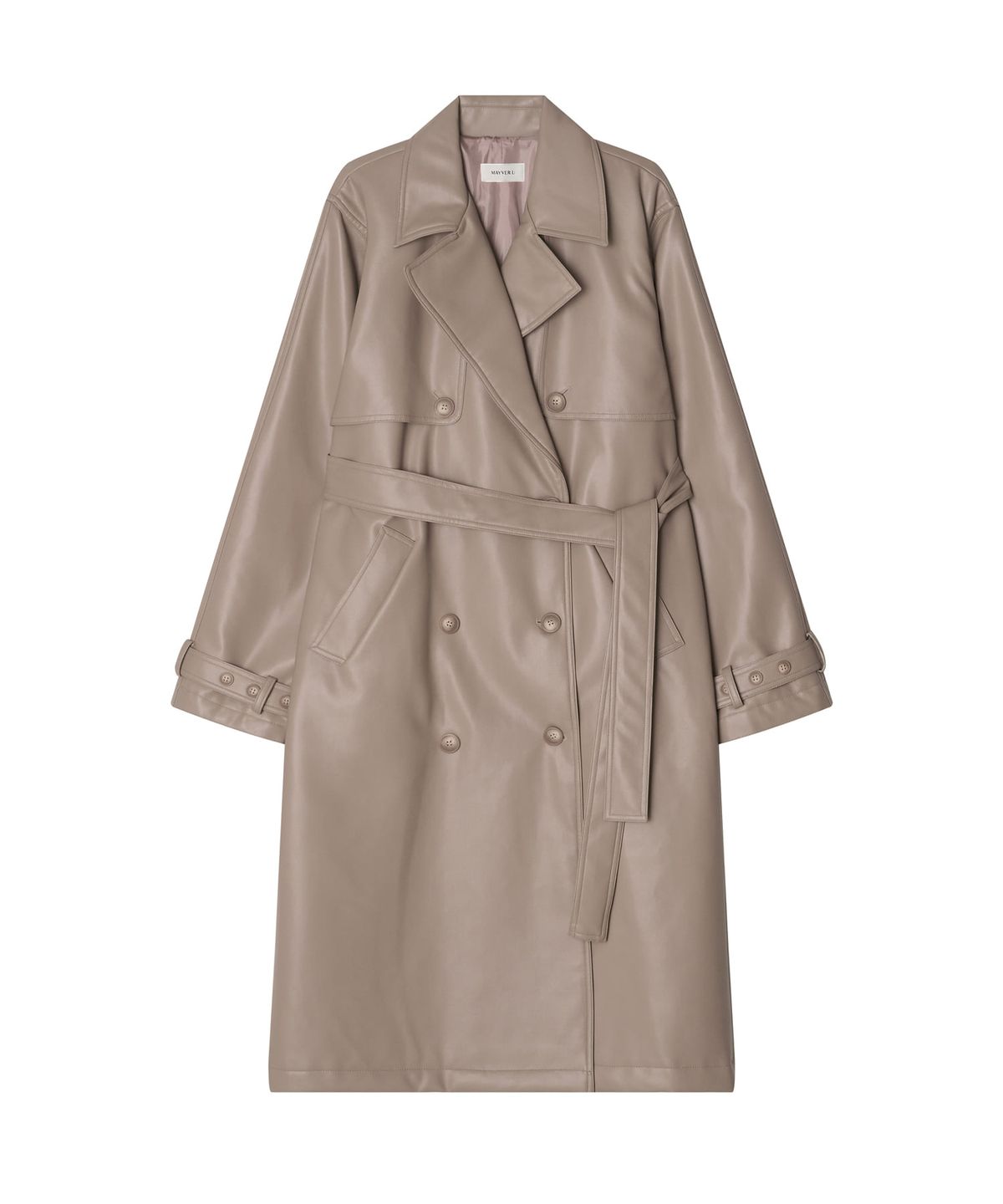 메이버유(MAYVERU) Fonda leather coat _ Beige